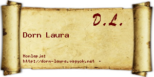 Dorn Laura névjegykártya